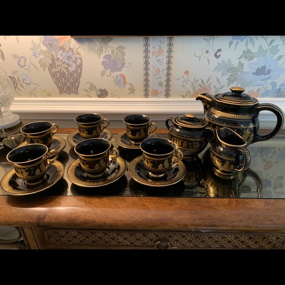 24K Gold Tea Set from Greece - Picture 4 of 8